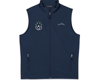 Floral Leaf Emblem Vest | Soft Shell Vest