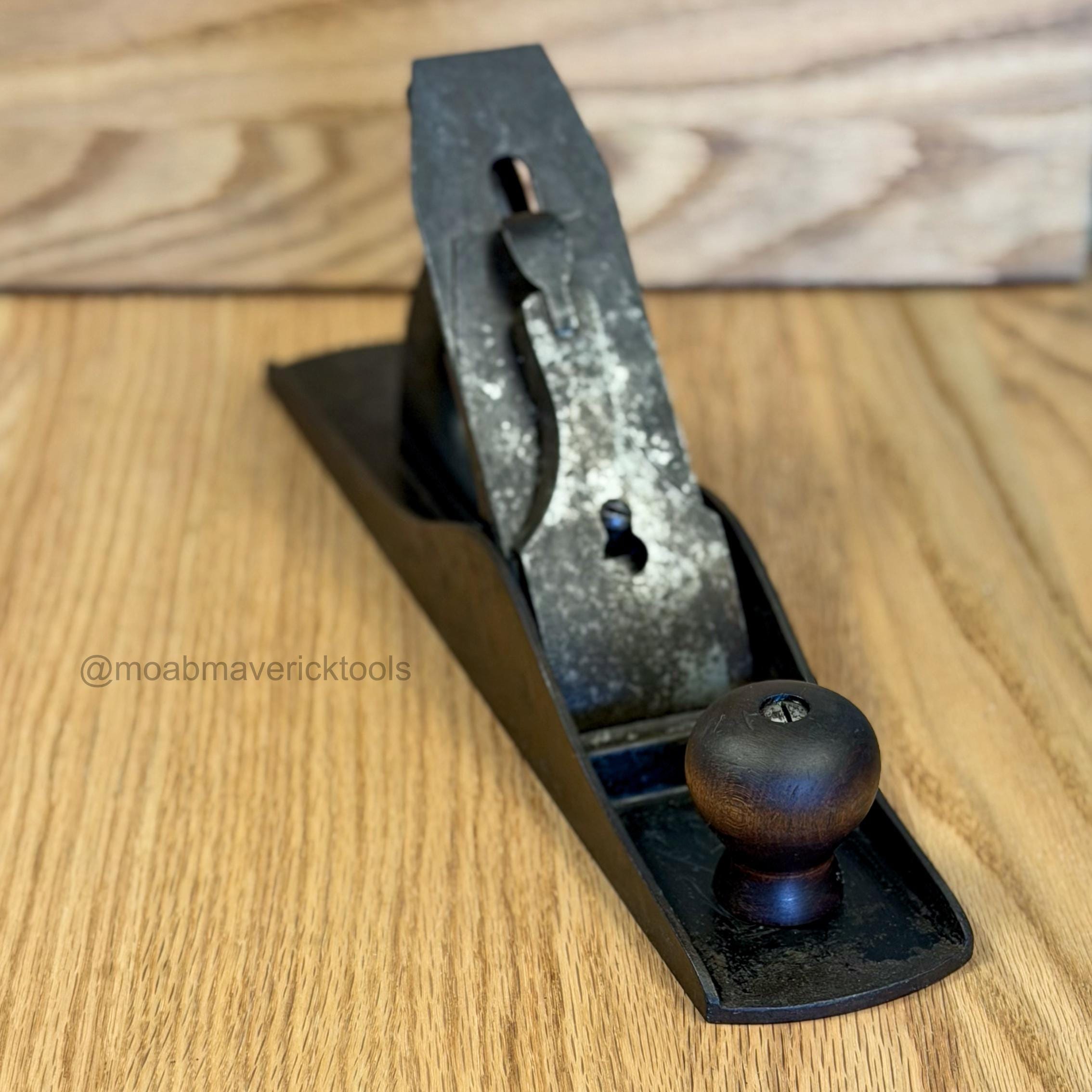 Vintage No 5 1/2 Jack Plane Shapleigh Diamond Edge Corrugated Sole Woodworking Tool