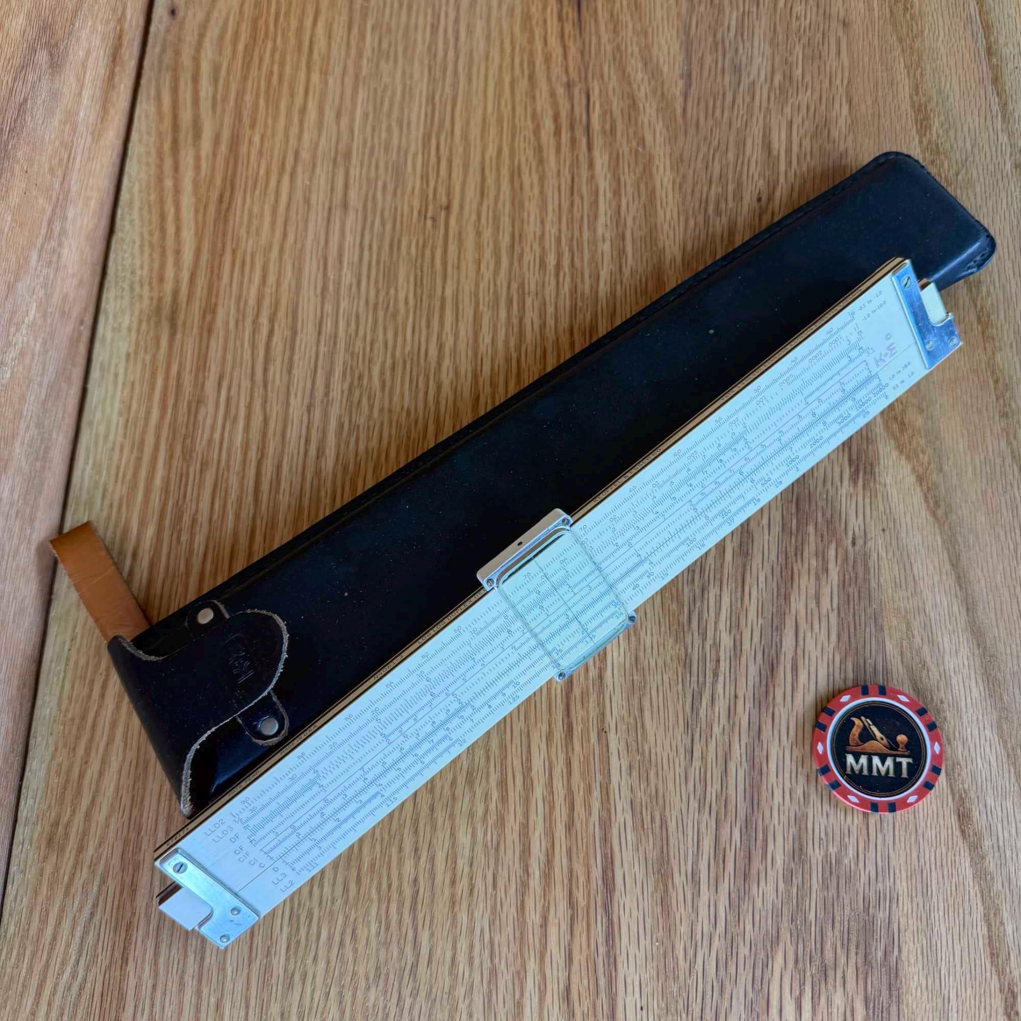 Vintage Keuffel & Esser Slide Rule N4081-3 Log Log Duplex Decitrig with Original Case