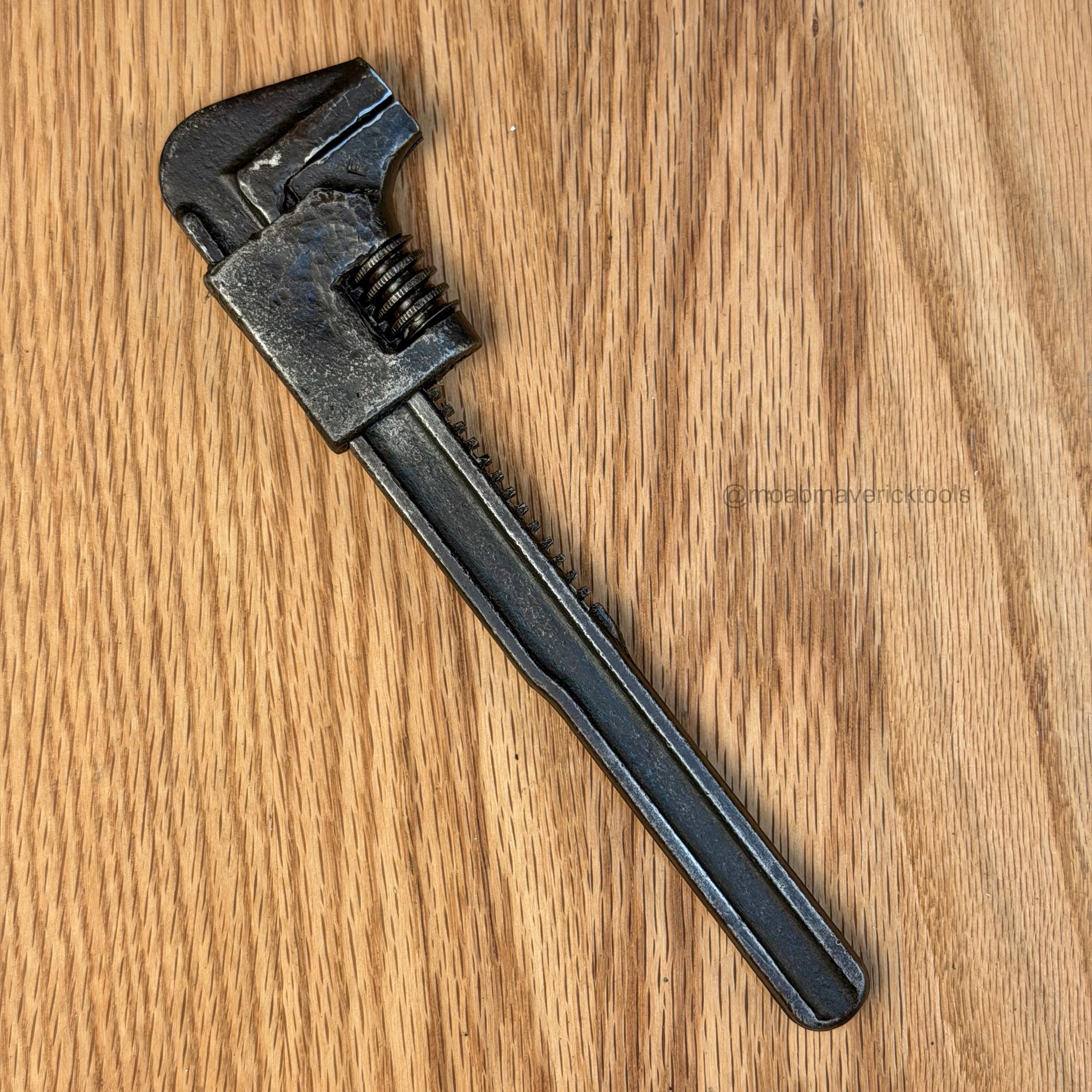 Vintage Fairmount Monkey Wrench, 8 Inch Adjustable Wrench, Antique Shop Tool Decor