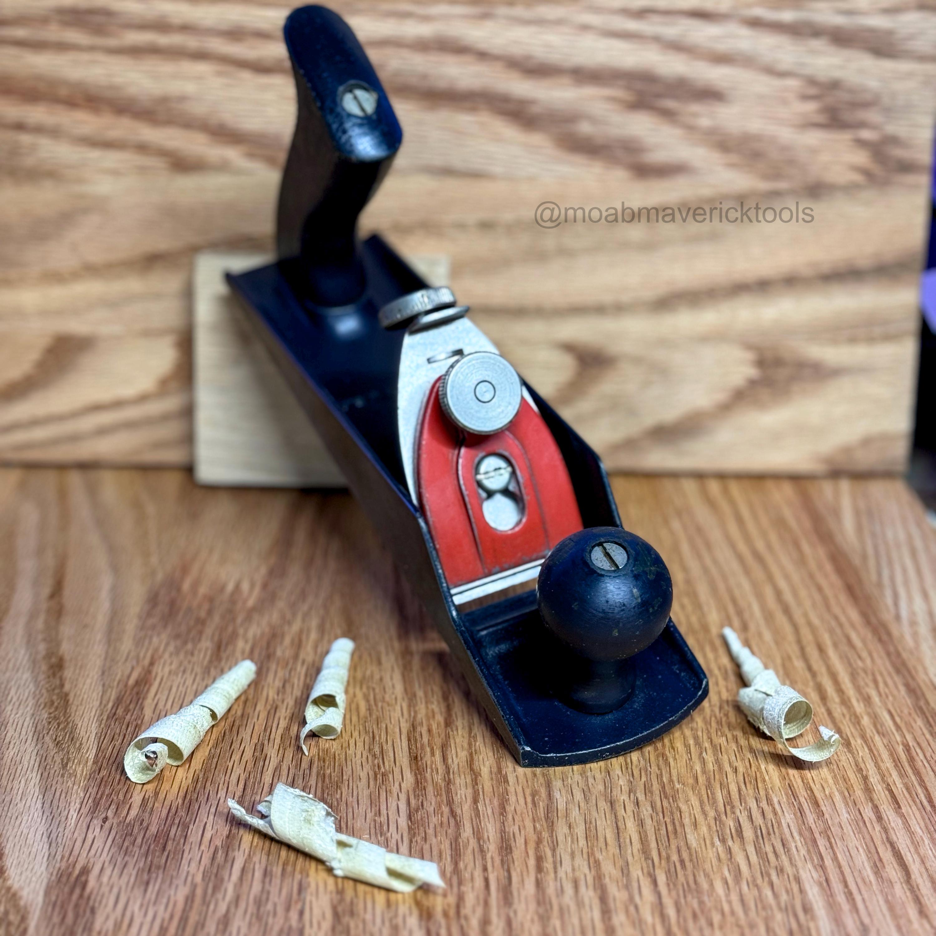 Vintage Stanley Handyman H104 Bench Plane – 1960s Ready-Edge Smoother, Tuned & Tested, Made in USA