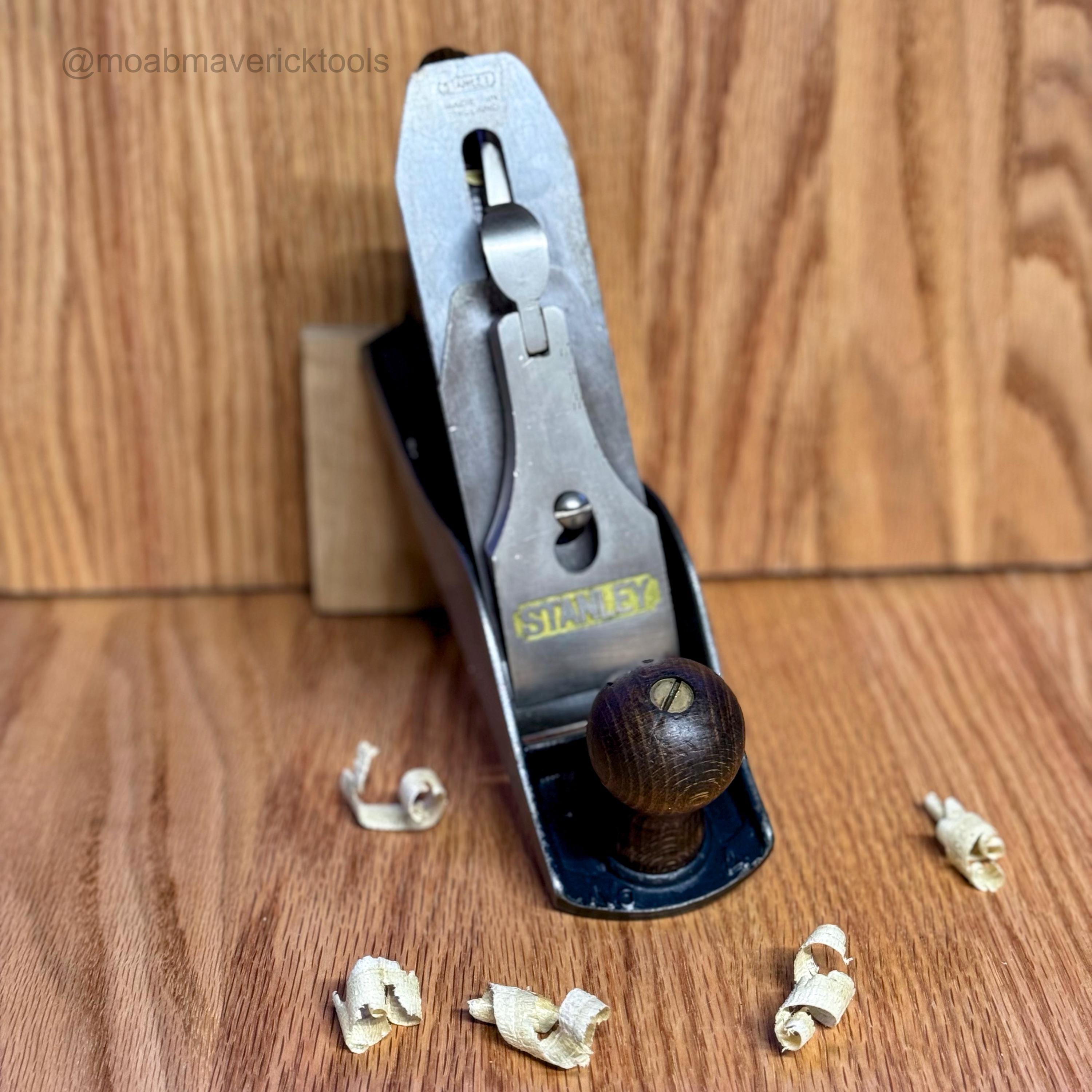Vintage Stanley Bailey No. 4 Smoothing Plane – US Made Body, Corrugated Sole – Tuned User Plane