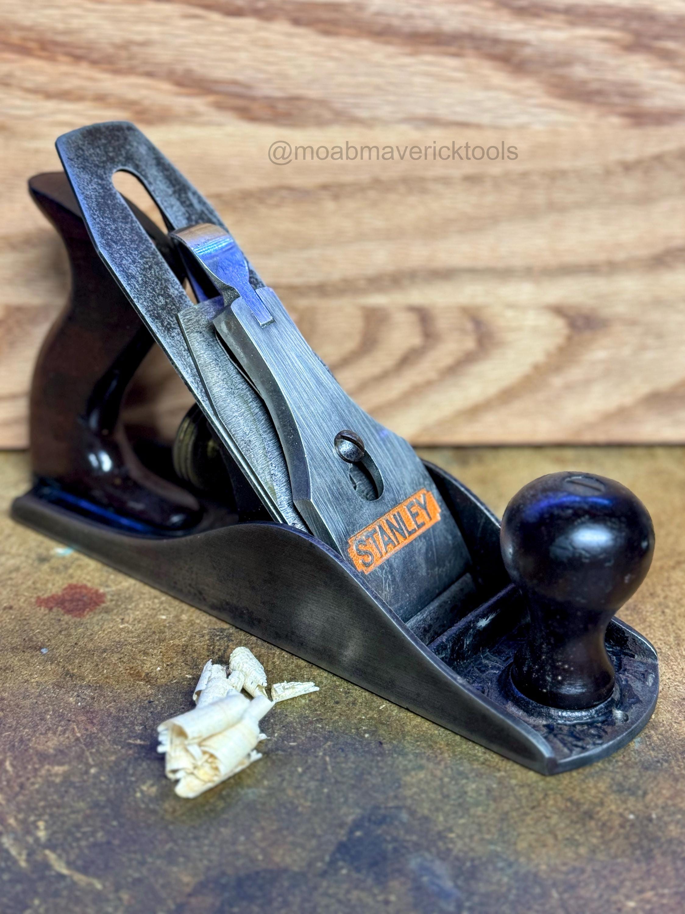 Stanley Bailey No. 4 Bench Plane – Tuned & Sharpened User Smoother, Vintage Woodworking Hand Plane, Made in USA