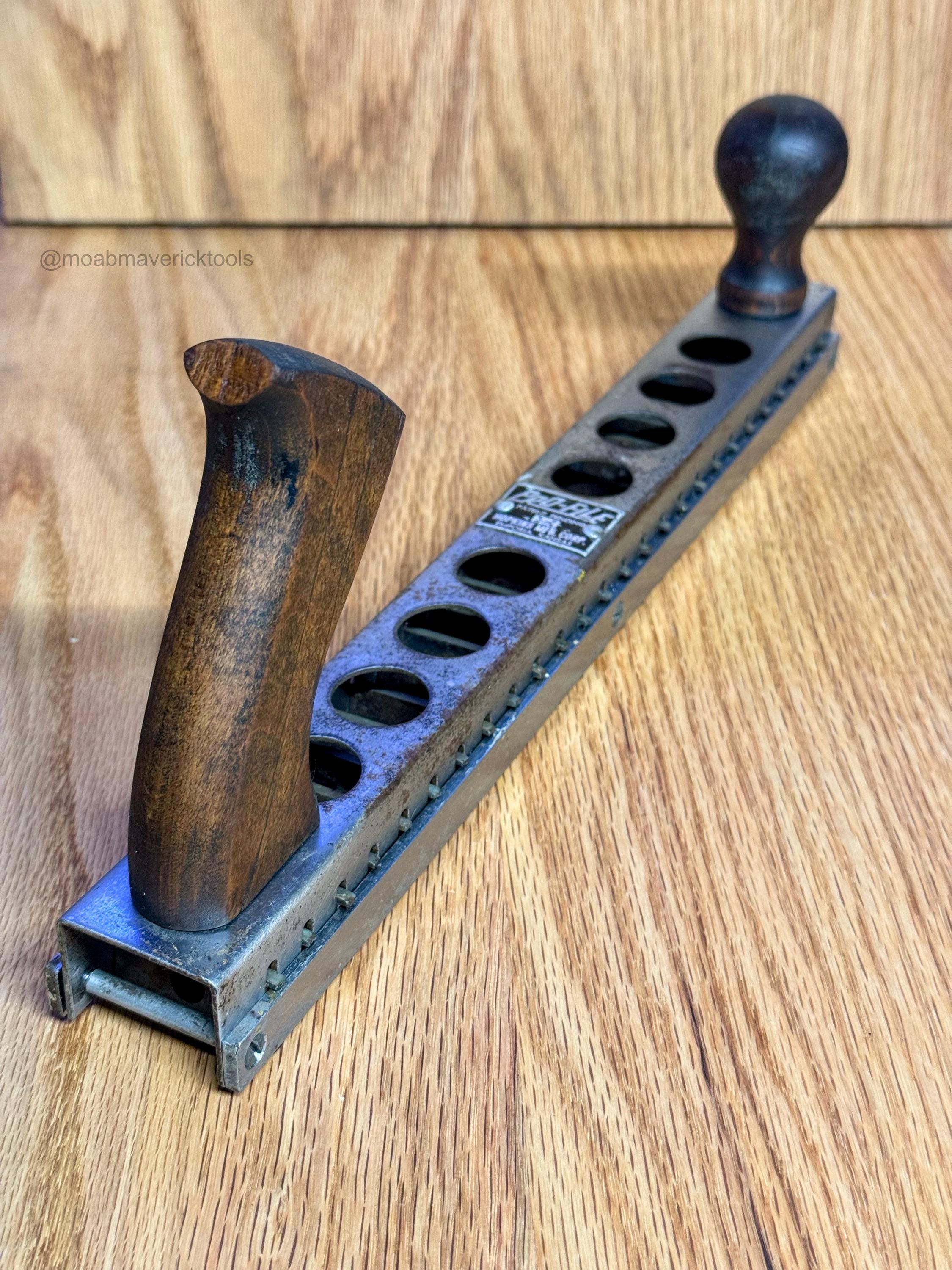 Vintage auto body surfacing tool – Hopkins “Pro-File” lead work scraper – industrial garage decor