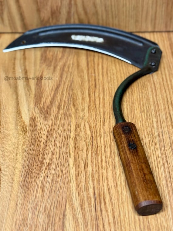 Vintage corn knife hand sickle – Keen Kutter Shapleigh Hardware St. Louis garden tool