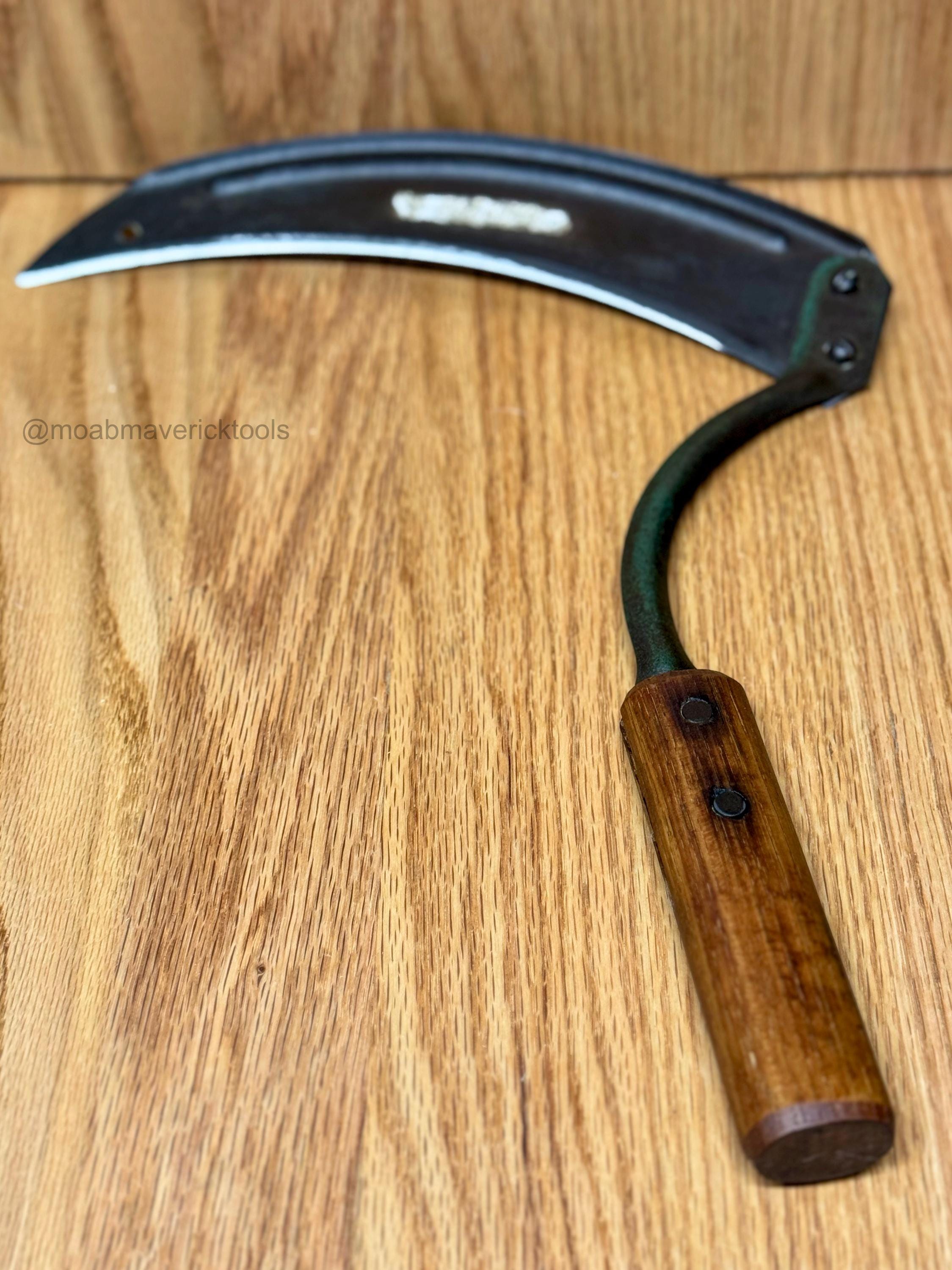 Vintage corn knife hand sickle – Keen Kutter Shapleigh Hardware St. Louis garden tool