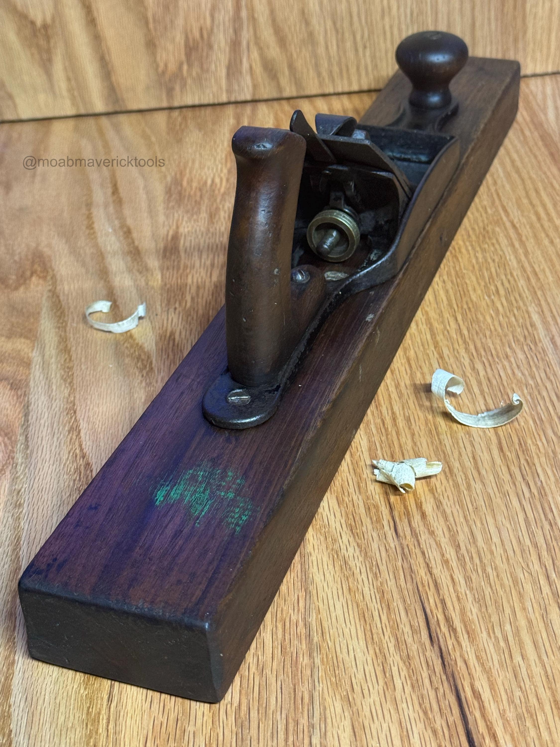 Vintage Wood-Body Jointer Plane – Bailey Style, Keen Kutter Iron, Rustic Decor