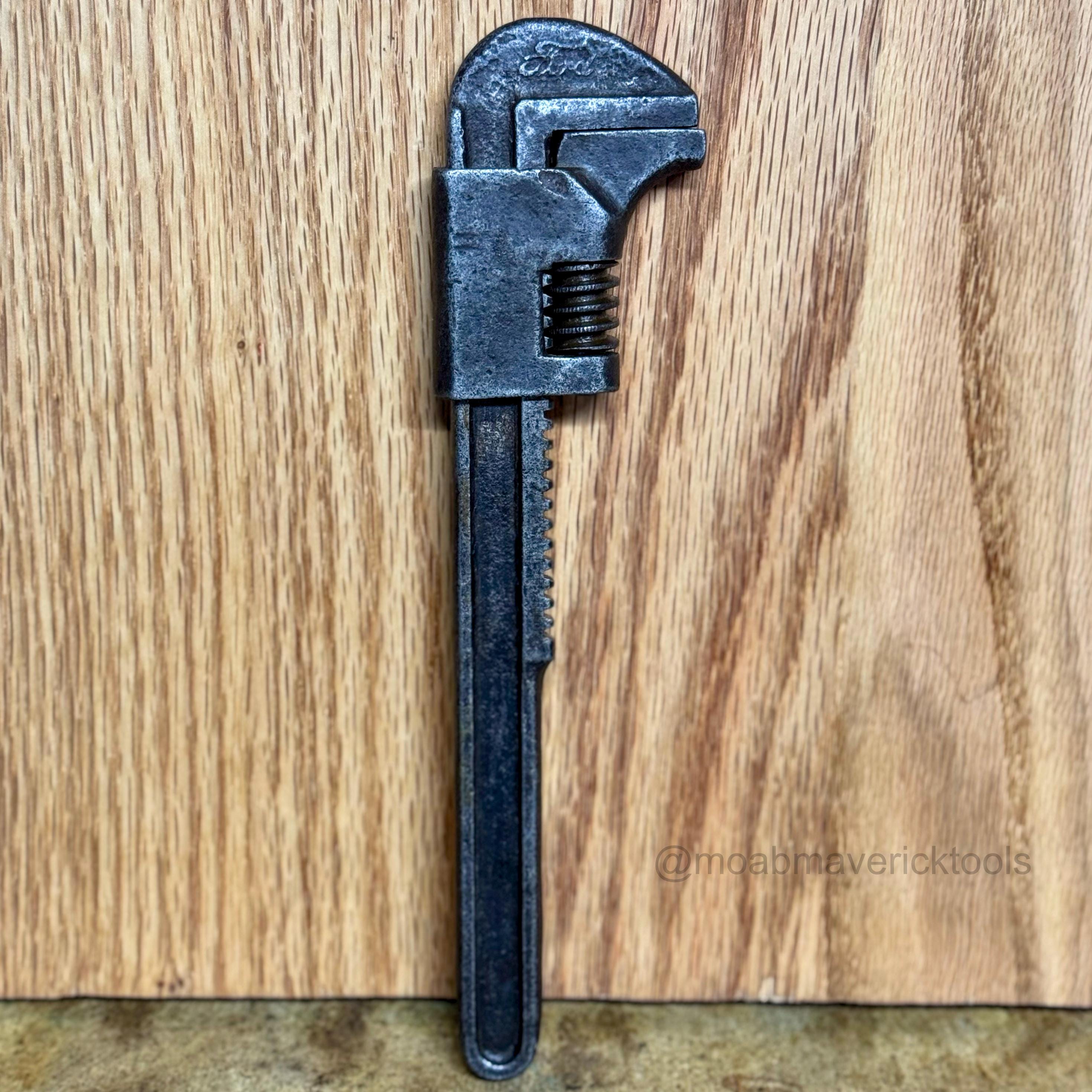 Vintage Ford T1387 Adjustable Wrench – Model T Tool Kit Smooth Jaw Auto Wrench