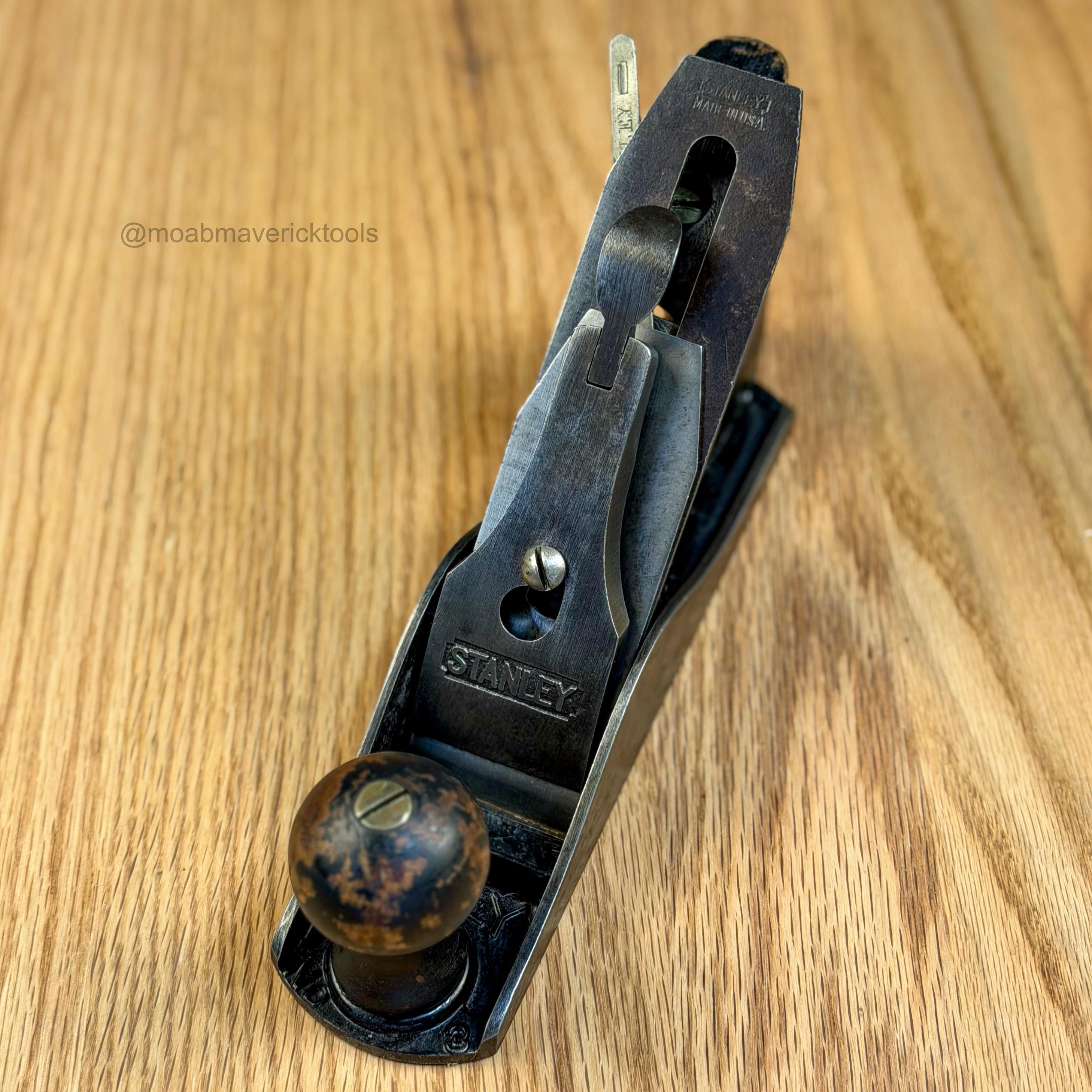 Vintage Stanley Bailey No. 3C Hand Plane, Corrugated Sole Smoothing Plane, Restored Woodworking Tool