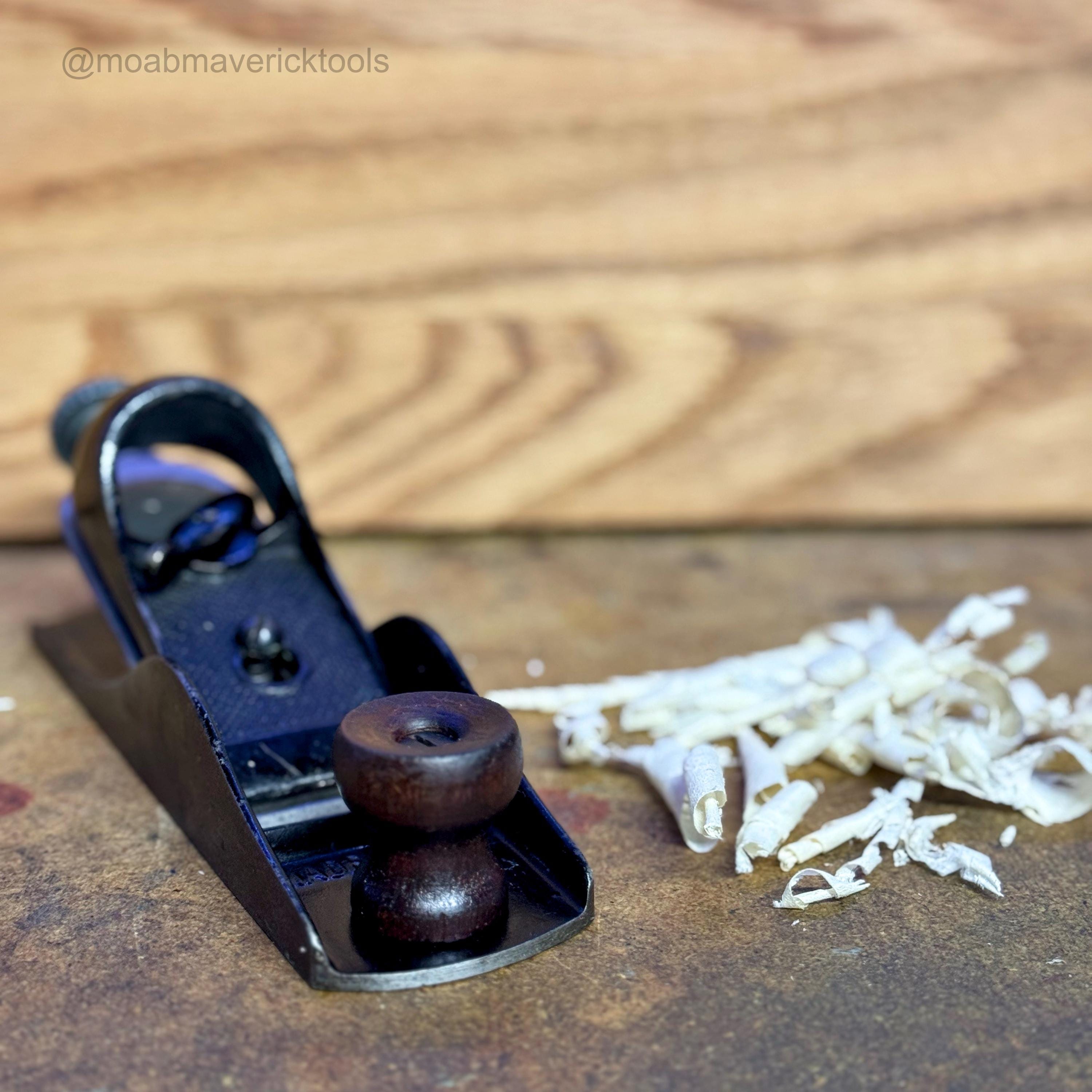 Vintage Shapleigh “Diamond Edge” Block Plane – 7” Tuned & Sharpened, Made in USA Hand Plane