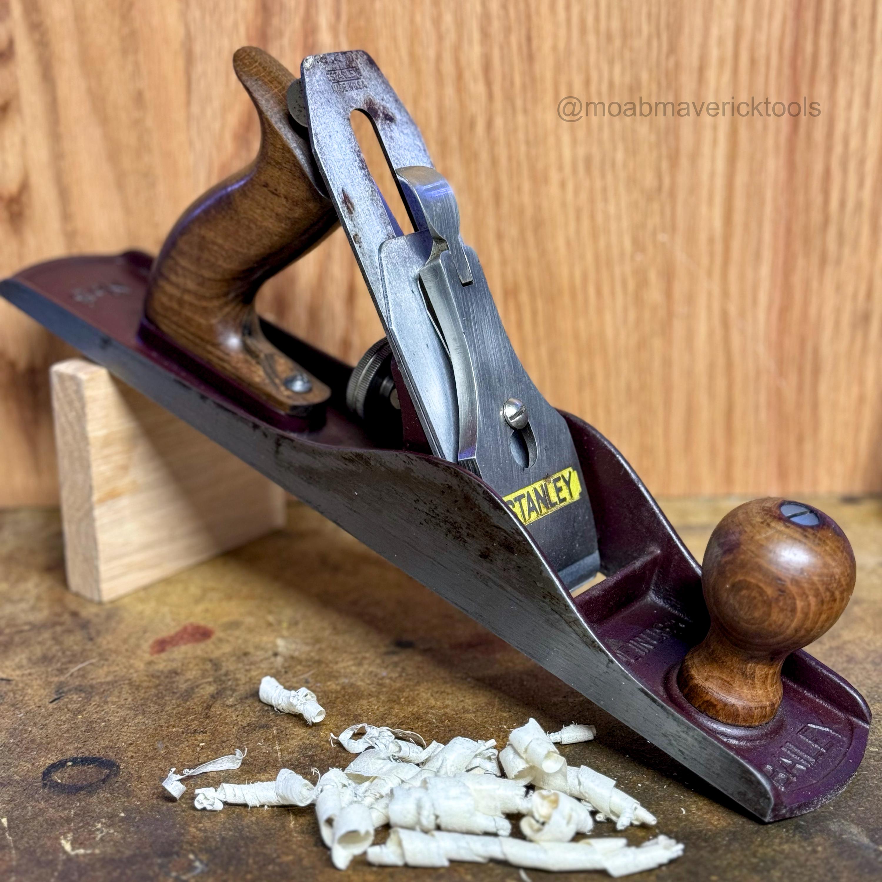 Vintage Stanley Bailey No. 5 Cordovan Jack Plane – 14” Made in USA, Sharpened & Ready to Use
