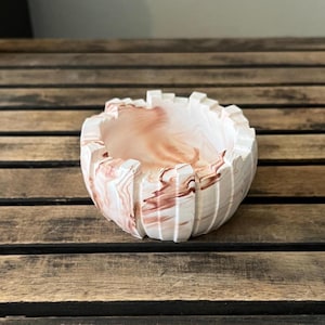 Mini Indoor Plant Pot, Small Handmade Cactus Succulent Planter with Drainage Hole