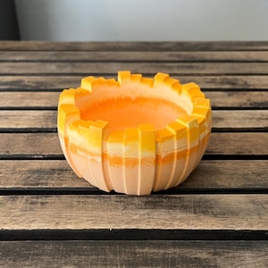 Small Abstract Bowl, Mini Catchall Dish, Unique Jewelry and Ring Holder, Cactus Succulent Pot