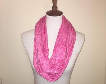 Pink Short Rows DBP Infinity Scarf