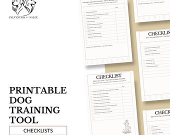 Complete Gundog Training Checklist Bundle | 9 Printable Checklists for Calm, Structured Retriever Training