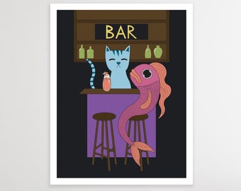 Catfish Cantina Print