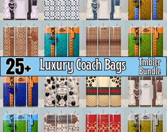 25+ Luxury Inspired Tumbler Wrap Bundle PNG | Luxury Coquette Style Sublimation | Luxury Designer Tumbler Wraps | Fashion Brand Sublimation