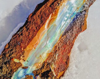 Queensland Koroit Opal LG Vein Rough Boulder Ironstone