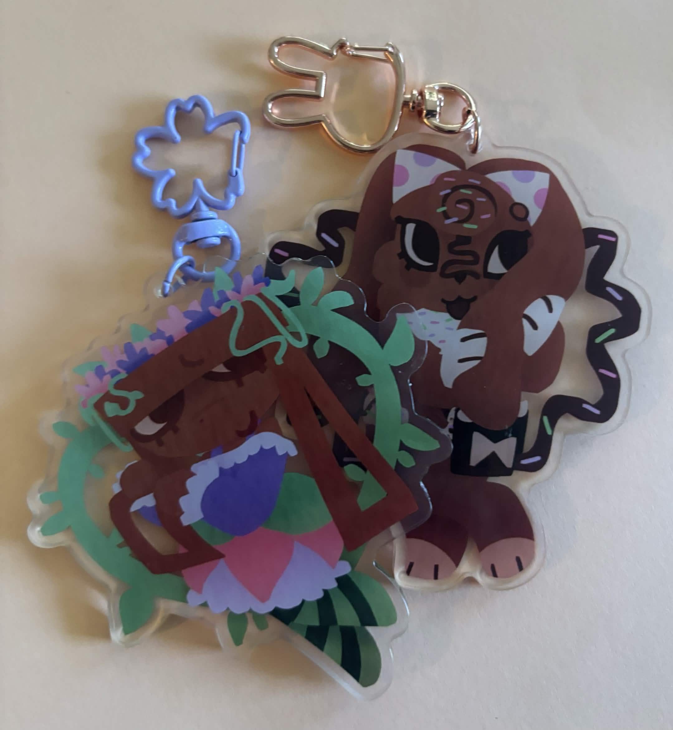 Dandys World Toon Acrylic Keychains || Bassie and Cocoa - Etsy