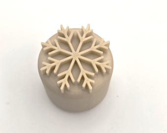 Sello de copo de nieve para arcilla de cerámica