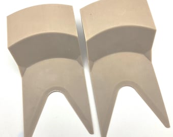 Elevadores de platos de olla grandes de cerámica de arcilla