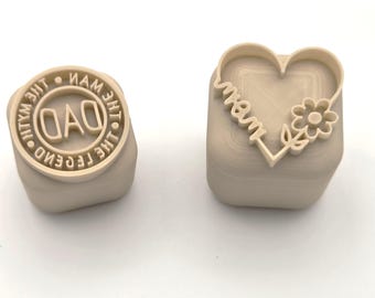 Sellos de cerámica para el Día de la Madre y el Día del Padre