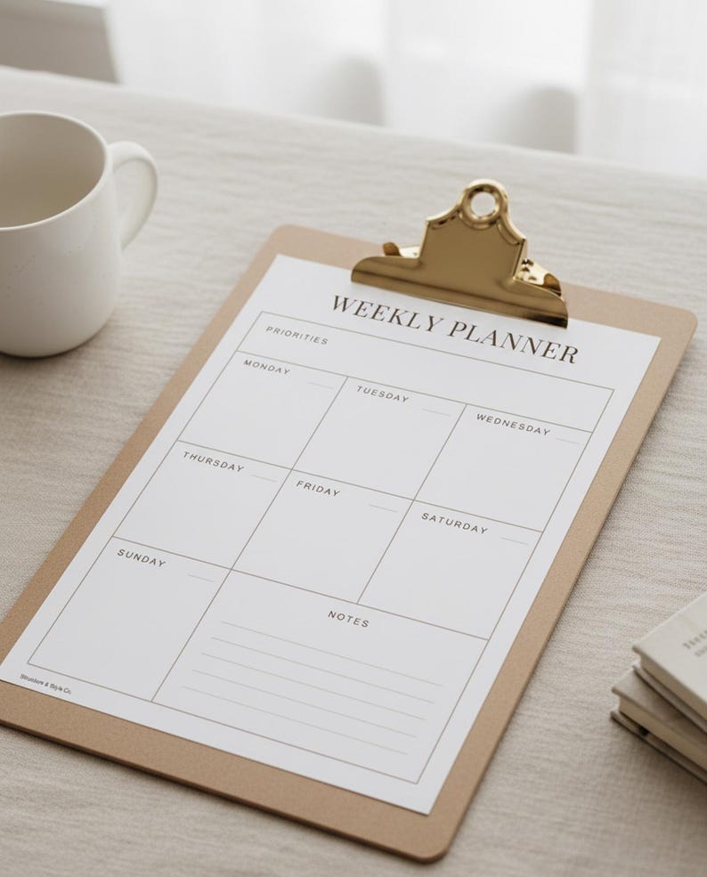 Week Overview Display Send Weekly Planner Printable | Week Overview + To-do List | Weekly ...