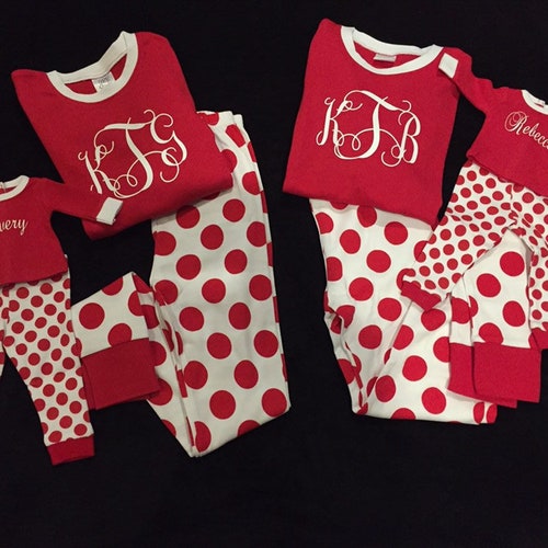 Matching Girl & Doll PJ Set Personalized Girl and Doll Etsy