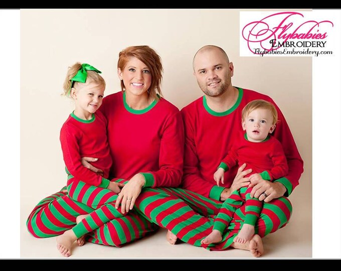 Personalized Family Christmas Pajamas - Personalized Family Pajamas - Matching Family PJs ~ Custom Family Christmas PJs ~ Christmas Pajamas