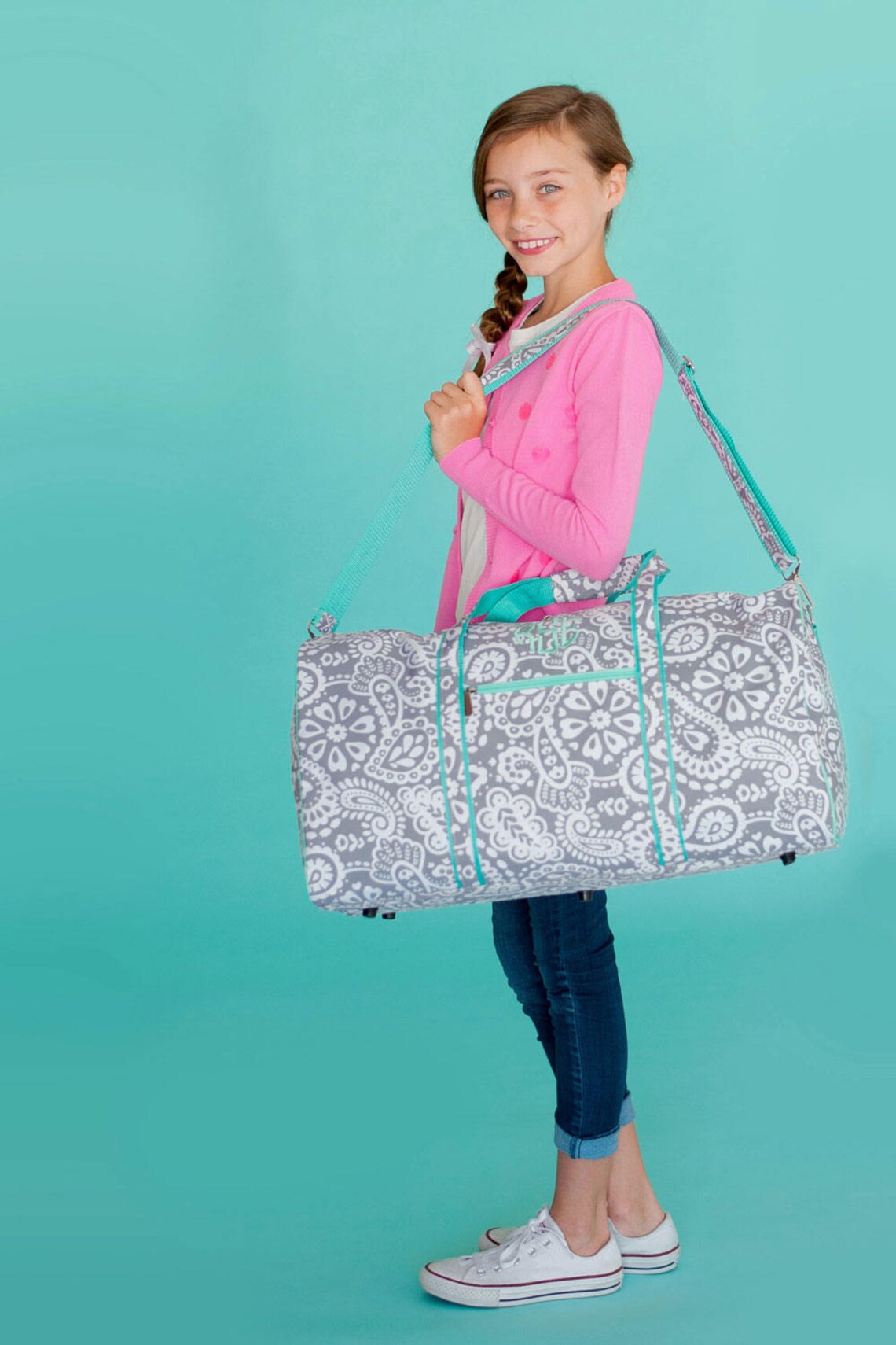 Personalized Duffel Bag Girls Monogrammed Travel Bag - Etsy