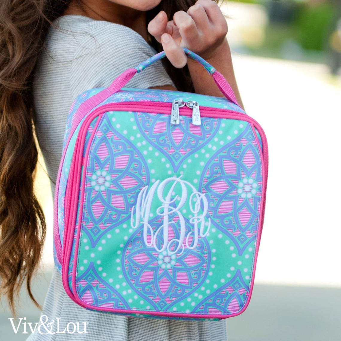 Girls Personalized Backpack & Lunch Box Monogrammed Backpack Etsy