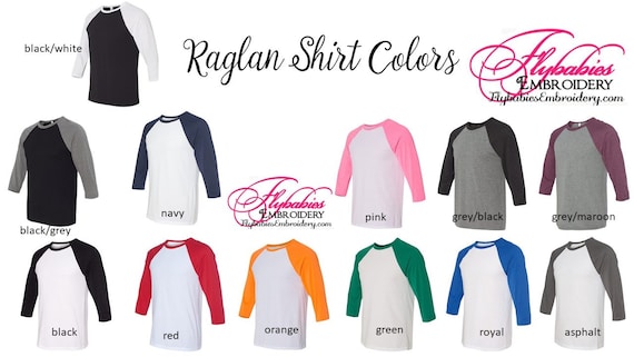 Blank or Personalized Monogrammed Raglan Tee Baseball Raglan - Etsy
