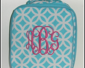 Personalized Insulated Lunchbox: Monogrammed Girl's Lunch Box