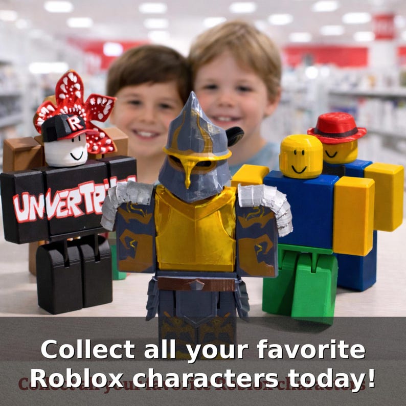 Custom Roblox Figures Avatar Character, Personalized Gift Gamer Gaming Gifts for Kids Boys Girl Her Him Birthday Party Favors 3D printed toy image 14