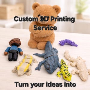 Custom 3D Printing Service Personalized Gifts Projects Products figures tools