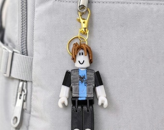 Custom Roblox Bacon Avatar Keychain, Gamer Gift