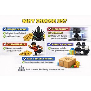 Custom Roblox Figures Avatar Character, Personalized Gift Gamer Gaming Gifts for Kids Boys Girl Her Him Birthday Party Favors 3D printed toy image 16