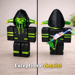 Custom Roblox Figures Avatar Character, Personalized Gift Gamer Gaming Gifts for Kids Boys Girl Her Him Birthday Party Favors 3D printed toy image 11