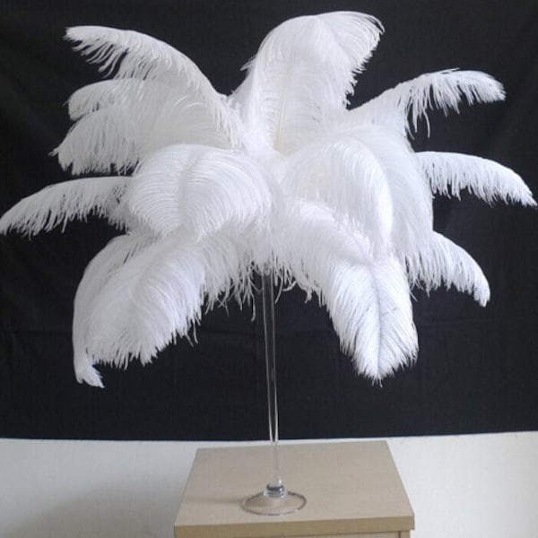 100 OFF White Ostrich Feathers for Wedding centerpieces
