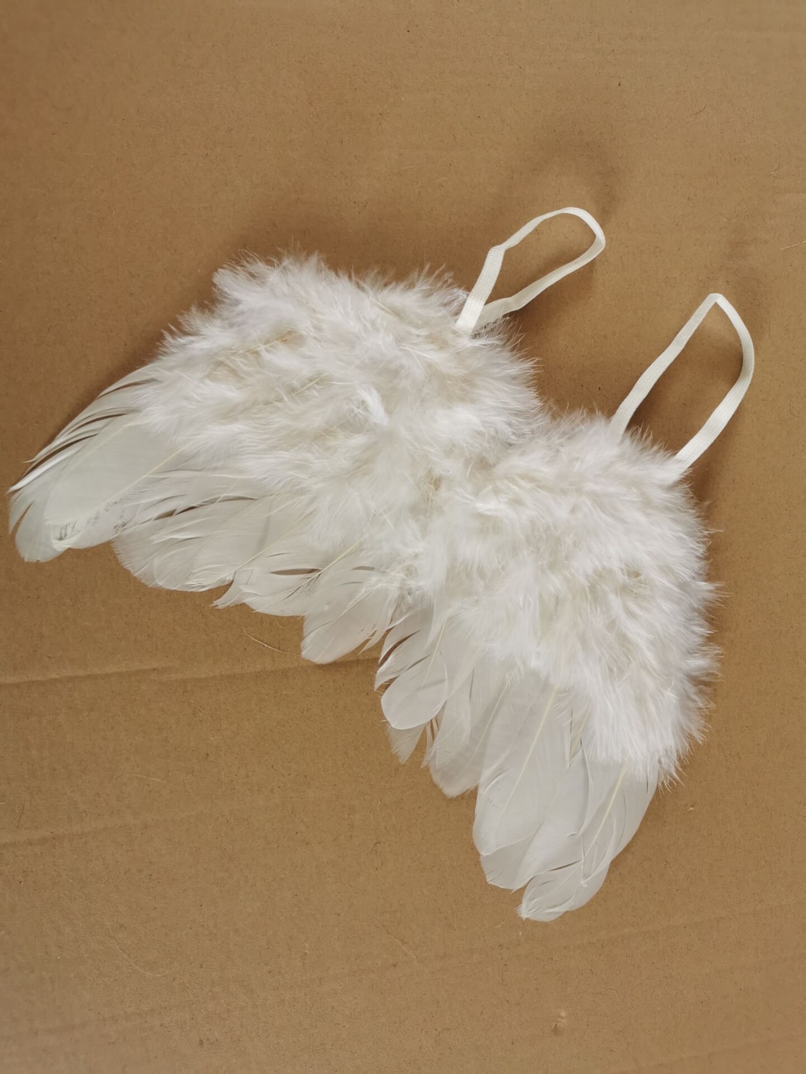 20x15cm Small White Feather Angle Wing White Feather Shoulder - Etsy