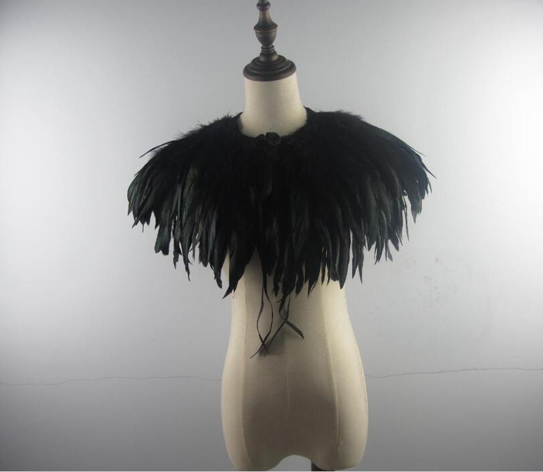 2A Discount Burlesque Black Rooster Coque Feather Wrap Feather - Etsy