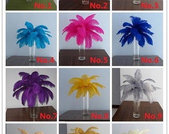 50pcs ostrich feather for wedding decorations AA quality