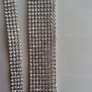 24 Rows Inch Wide Diamond Ribbon Crystal Trim With Stones Real - Etsy