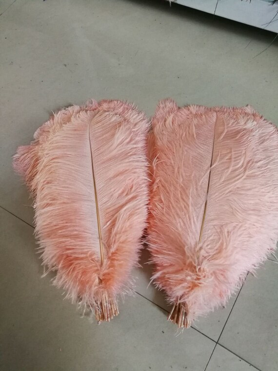 100 Blush Pink Nude Pink Ostrich Feathers for Wedding centerpieces