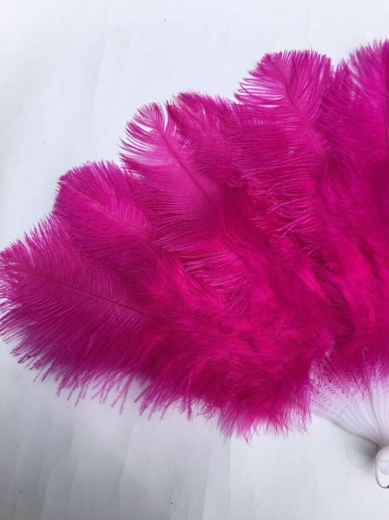 4080cm Burlesque Dance Feather Fan Large Ostrich Feather Fan - Etsy
