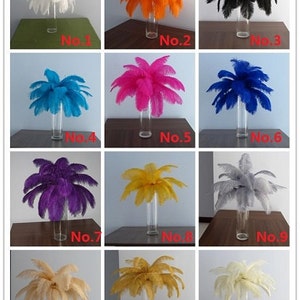 100pcs ostrich feather for wedding decorations AA quality