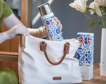 Ceramic-Lined Thermal Tea Flask | Limited Edition Gift for Her | Ba Fang Lai Cai | 550ml