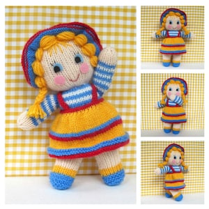 Sunny Sally doll knitting pattern PDF Instant Download image 1