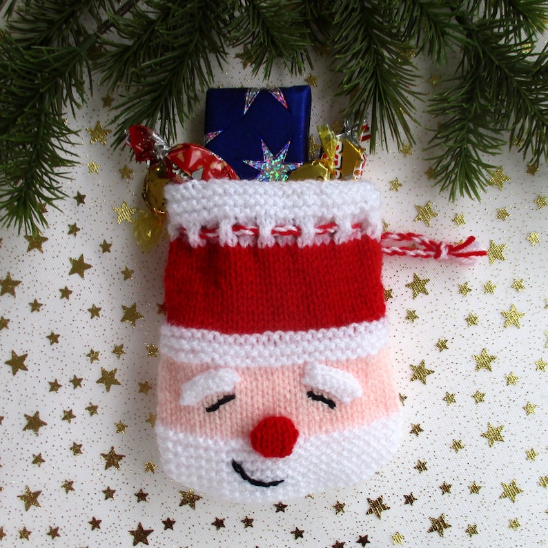 Secret Santa Goody Bag toy Christmas decoration knitting Etsy