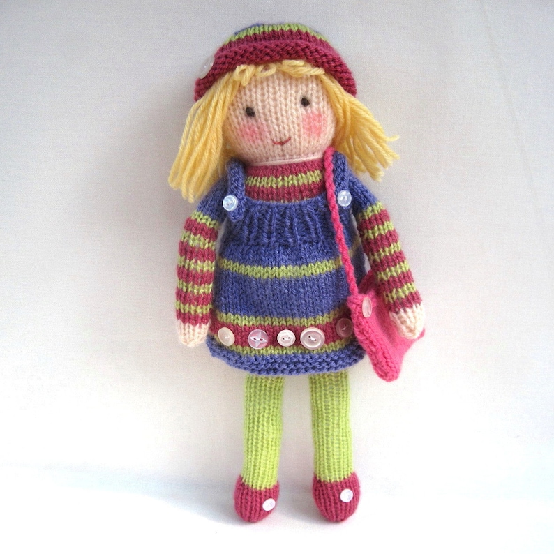 Betsy Button toy doll knitting pattern PDF Instant Download image 4